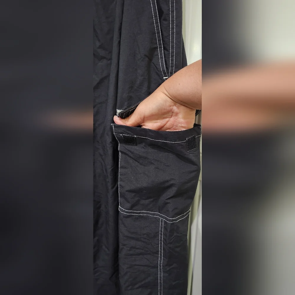 Vintage Sierra Pacific Black Jogger Sports Outdoor Windpants Men's Size XL - Picture 5 of 10